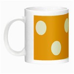 Polka Dots - White on Pastel Orange Night Luminous Mug