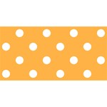 Polka Dots - White on Pastel Orange YOU ARE INVITED 3D Greeting Card (8x4)