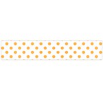 Polka Dots - Pastel Orange on White Flano Scarf (Large)