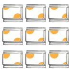 Polka Dots - Pastel Orange on White 9mm Italian Charm (9 pack)