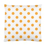 Polka Dots - Pastel Orange on White Standard Cushion Case (Two Sides)