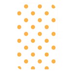 Polka Dots - Pastel Orange on White Memory Card Reader (Rectangular)