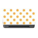 Polka Dots - Pastel Orange on White Memory Card Reader with CF