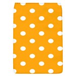 Polka Dots - White on Dark Tangerine Orange Removable Flap Cover (S)