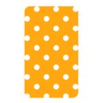 Polka Dots - White on Dark Tangerine Orange Memory Card Reader (Rectangular)