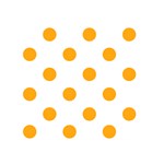 Polka Dots - Dark Tangerine Orange on White Greeting Card 5  x 7 