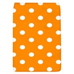 Polka Dots - White on Dark Orange Removable Flap Cover (S)