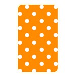 Polka Dots - White on Dark Orange Memory Card Reader (Rectangular)