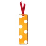 Polka Dots - White on Dark Orange Small Book Mark