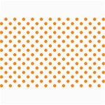 Polka Dots - Dark Orange on White Collage 12  x 18 