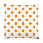 Polka Dots - Dark Orange on White Standard Cushion Case (One Side)