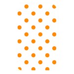 Polka Dots - Dark Orange on White Memory Card Reader (Rectangular)