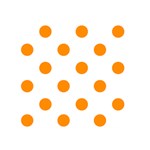 Polka Dots - Dark Orange on White Greeting Card 5  x 7 