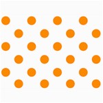 Polka Dots - Dark Orange on White 5  x 7  Photo Cards