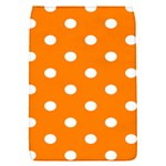 Polka Dots - White on Orange Removable Flap Cover (S)