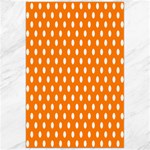 Polka Dots - White on Orange Canvas 24  x 36 