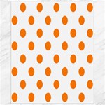 Polka Dots - Orange on White Canvas 16  x 20 