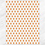 Polka Dots - Orange on White Canvas 36  x 48 