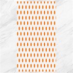 Polka Dots - Orange on White Canvas 40  x 72 