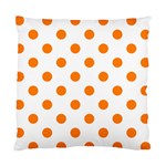Polka Dots - Orange on White Standard Cushion Case (Two Sides)