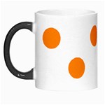 Polka Dots - Orange on White Morph Mug