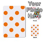 Polka Dots - Orange on White Multi-purpose Cards (Rectangle)