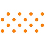 Polka Dots - Orange on White YOU ARE INVITED 3D Greeting Card (8x4)