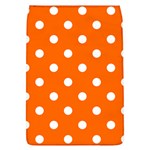 Polka Dots - White on Safety Orange Removable Flap Cover (L)