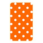 Polka Dots - White on Safety Orange Memory Card Reader (Rectangular)