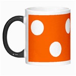 Polka Dots - White on Safety Orange Morph Mug