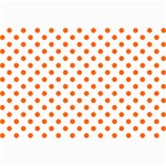 Polka Dots - Safety Orange on White Collage 12  x 18 