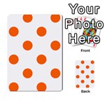 Polka Dots - Safety Orange on White Multi-purpose Cards (Rectangle)