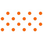 Polka Dots - Safety Orange on White YOU ARE INVITED 3D Greeting Card (8x4)
