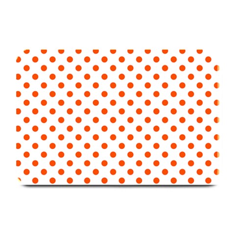 Polka Dots 18 x12  Plate Mat