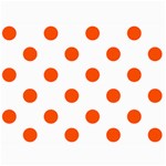 Polka Dots - Tangelo Orange on White 5  x 7  Photo Cards