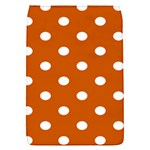 Polka Dots - White on Burnt Orange Removable Flap Cover (S)