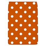Polka Dots - White on Burnt Orange Removable Flap Cover (L)