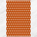 Polka Dots - White on Burnt Orange Canvas 24  x 36 
