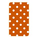 Polka Dots - White on Burnt Orange Memory Card Reader (Rectangular)
