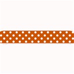 Polka Dots - White on Burnt Orange Small Bar Mat