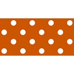 Polka Dots - White on Burnt Orange YOU ARE INVITED 3D Greeting Card (8x4)