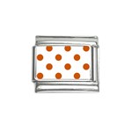 Polka Dots - Burnt Orange on White Italian Charm (9mm)