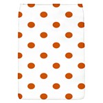 Polka Dots - Burnt Orange on White Removable Flap Cover (S)