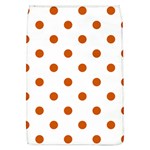 Polka Dots - Burnt Orange on White Removable Flap Cover (L)