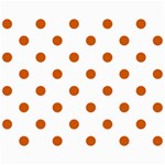 Polka Dots - Burnt Orange on White Collage 8  x 10 
