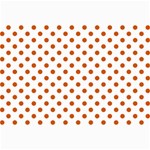 Polka Dots - Burnt Orange on White Collage 12  x 18 