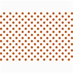 Polka Dots - Burnt Orange on White Collage 12  x 18 