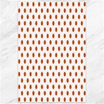 Polka Dots - Burnt Orange on White Canvas 24  x 36 