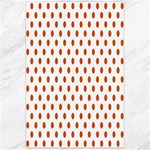 Polka Dots - Burnt Orange on White Canvas 24  x 36 