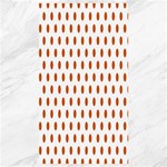 Polka Dots - Burnt Orange on White Canvas 40  x 72 
